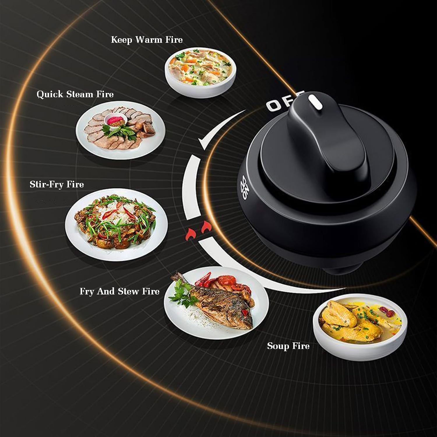 Gas Cooker,Single Burner,5.0KW Gas/LP Gas Conversion Stove,Stainless Steel Catering Indoor Regulators,with Flameout Protection,for Home Kitchen(LPG)