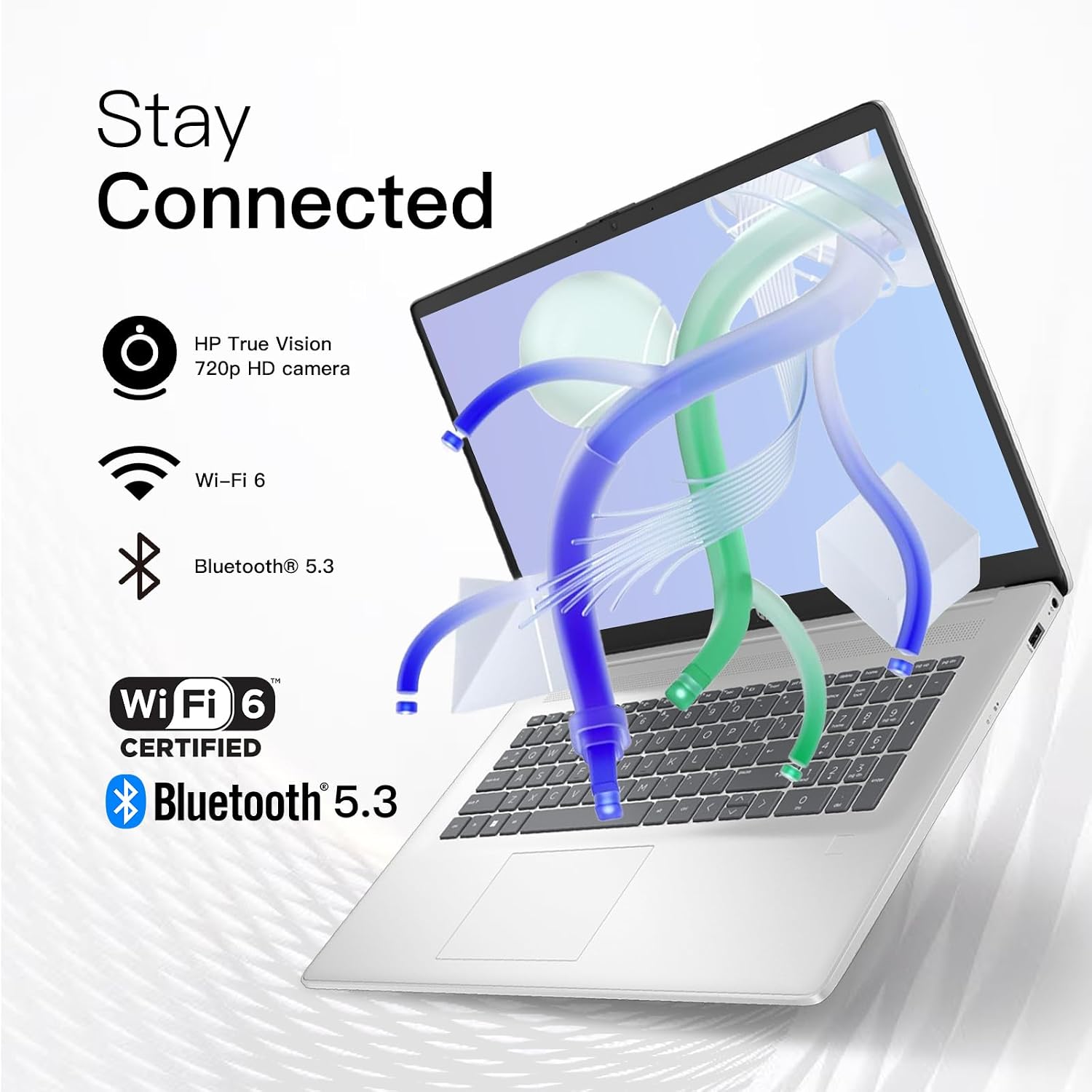 HP 17 Laptop Computer for Business and Students, Office Lifetime, 17.3' HD+ Display, Intel 10-Core i5-1334U, Fingerprint, Backlit KB, Win11 Pro, External DVD Drive, Numeric Keypad (64GB RAM | 2TB SSD)