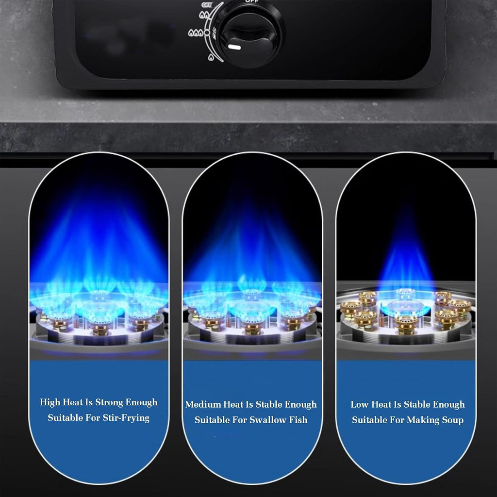 Gas Stove,Single Burner,Portable Gas Stove,Stainless Steel Catering 4.0kW Indoor Regulators,for Home Kitchen(LPG)