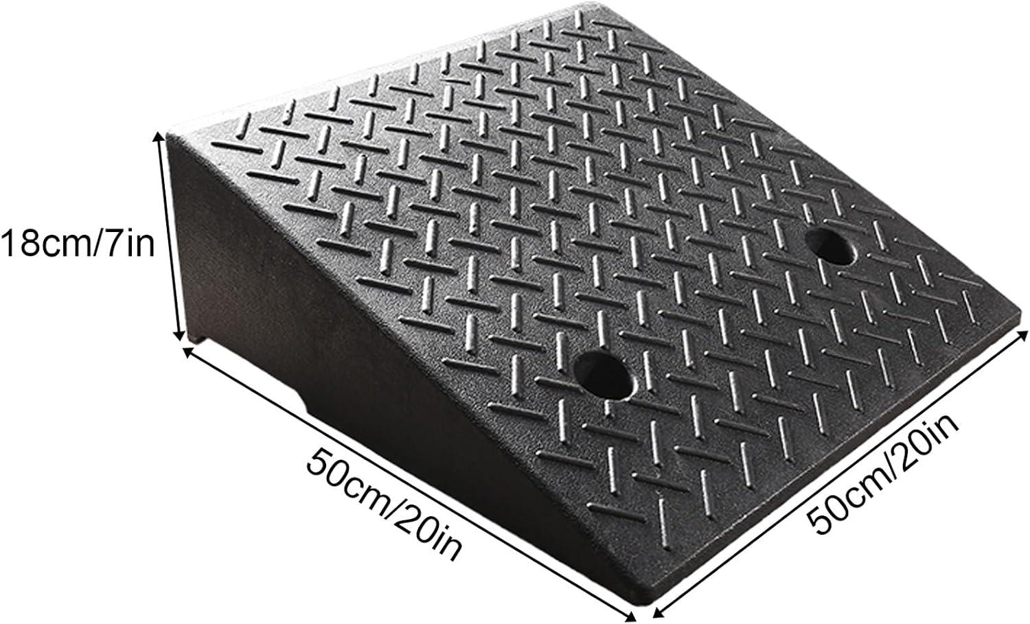 Portable Curb Ramp, Multiple, Threshold Ramp for Home, Sidewalk, Bikes, Motorcycles, Wheelchairs, Good Load-Bearing(50 * 50 * 18cm/20 * 20 * 7in)