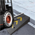 Rubber Curb Ramps，Door Step Ramp，Portable Curb Ramp, Heavy Duty Rubber Threshold Ramp，Threshold Ramps，for Sidewalk，Warehouses, Garages, Sidewalks, Wheelchairs(50*100*19cm/19.7*39.4*7.5in)