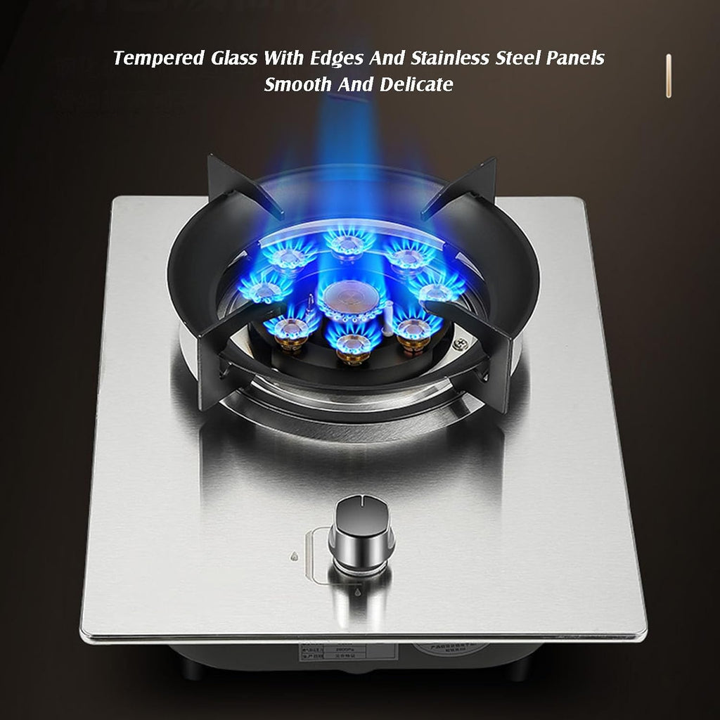 Propane Gas Stove,Single Burner Propane Stove,Max 17742.4BTU with Pulse Electronic Ignition Stainless Steel Suitable for Apartments Kitchens and More (Color : Style 1, Size : LPG)