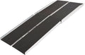6' Portable Wheelchair Ramp for Home Steps & Entry, 600 lb Capacity, Folding, Non-Slip, for Scooter, Walker, Rollator, Silver Spring