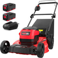 PowerSmart 40V 21' Cordless Push Lawn Mower with 2 x 4.0ah Batteries and Charger, up to 1/4 Acre (MB2400B)