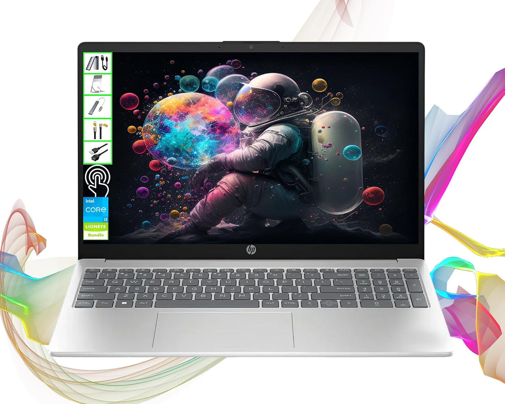 HP Pavilion 15.6' Touch Screen 2025 Upgraded Laptop Computer | 12th Gen Intel 6-Core (Beat i7-1165G7)| 16GB RAM| 1TB SSD + 128GB Portable SSD| Fast Wi-Fi 6E| Long-Battery Life| Windows 11| LE Bundle