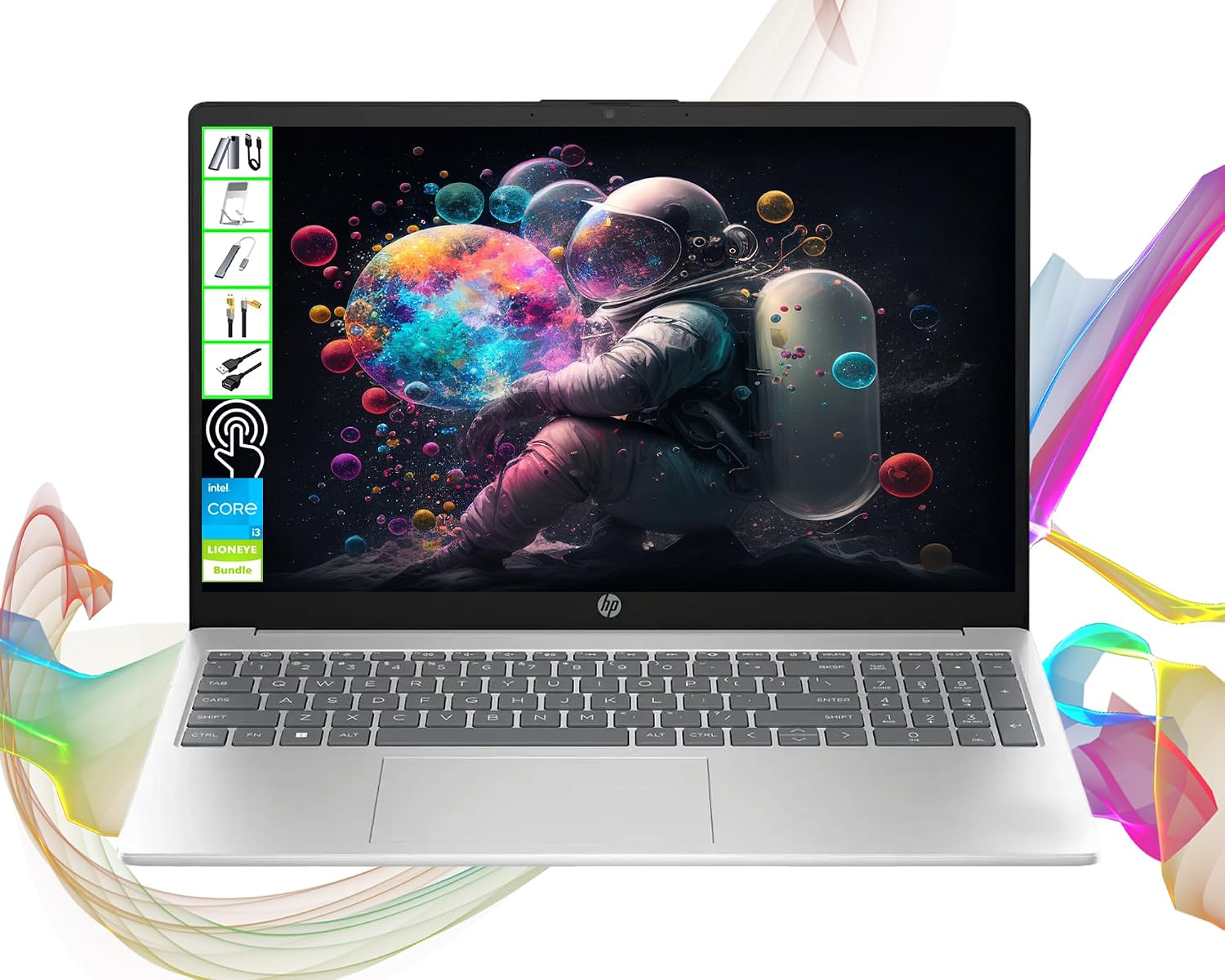 HP Pavilion 15.6' Touch Screen 2025 Upgraded Laptop Computer | 12th Gen Intel 6-Core (Beat i7-1165G7)| 16GB RAM| 1TB SSD + 128GB Portable SSD| Fast Wi-Fi 6E| Long-Battery Life| Windows 11| LE Bundle