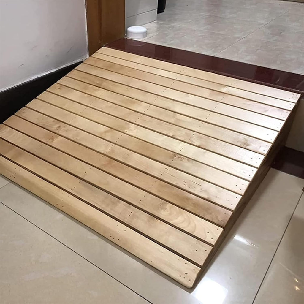 Ramps Threshold Ramp, 3/4/5/6/7inch Rise Wheelchair Ramps for Doorways/Front Door/Garage, Non-Slip Entry Threshold Ramp for Walkers/Motorcycle/Disabled(12.1x11.8x3.5in) (One Color 15.3x13.8xx5.9in)