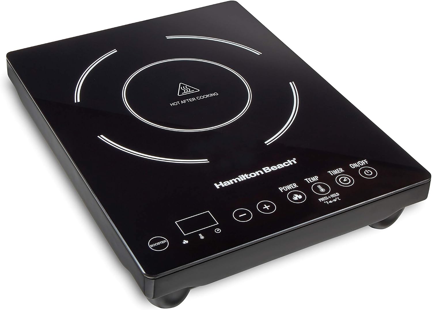 Hamilton Beach Portable Single Induction Cooktop 1800W 10 Temp Settings Black 34104 and Hamilton Beach Wave Action Blender 700W 40oz Jar 12 Functions 58148A