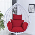 HUHJYUGE Egg Chair Cushion Only, Outdoor Hanging Swing Chair Seat Cushion Replacement, Thicken Waterproof Washable Hammock Chair Cushion with Headrest and Armrests, for Garden