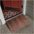 Generic Wood Threshold Ramp,4' 5' 6' 7' 8' 10' Rise Threshold Ramps for Wheelchairs, Wood Portable Transition Slope Pad with Non-Skid Surface, for Doorways/Front Door/Garage(80x60x13cm/31.5x23.6x5in)