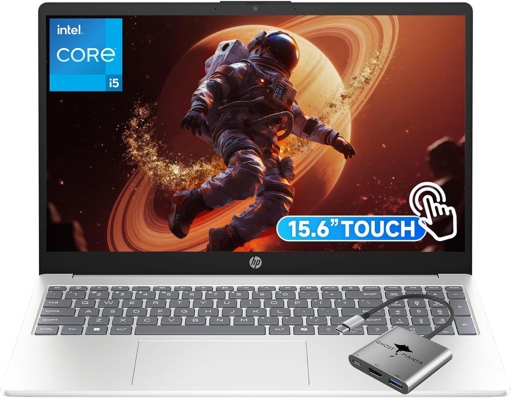 HP 15.6' FHD Touchscreen Laptop for Business & Study, Intel Core i5-1334U(Up to 4.6GHz) 32GB RAM 1TB SSD, Win 11 WiFi6 Anti-Glare Windows AI Microsoft Copilot w/GM Accessory