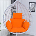 HUHJYUGE Egg Chair Cushion Only, Outdoor Hanging Swing Chair Seat Cushion Replacement, Thicken Waterproof Washable Hammock Chair Cushion with Headrest and Armrests, for Garden