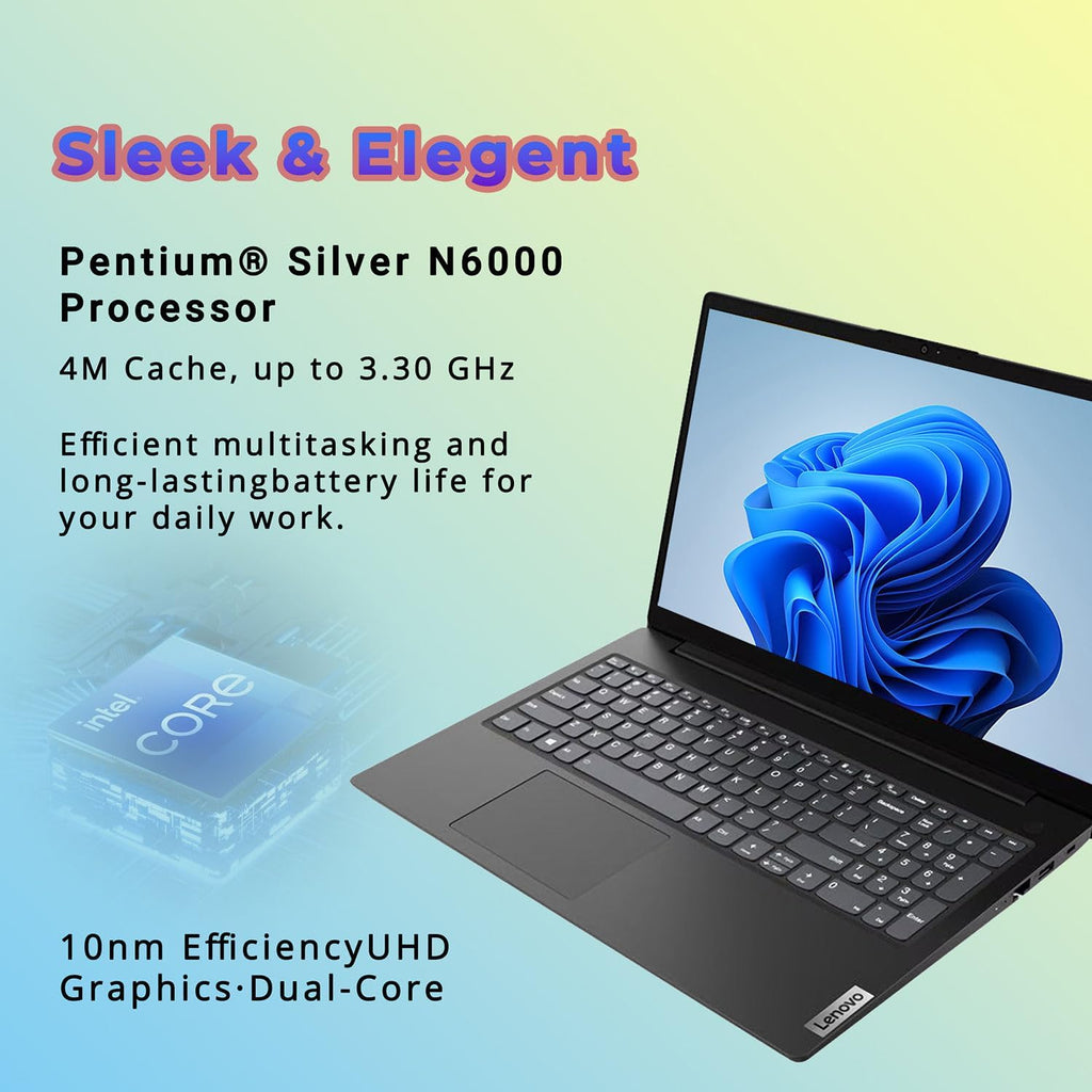 Lenovo V15 Business Laptop Computer, 15.6' FHD Display, Intel Processor, 24GB RAM, 1TB SSD, Long Battery Life, Privacy Shutter, Dolby Audio, Quiet Keyboard, Windows 11 Pro