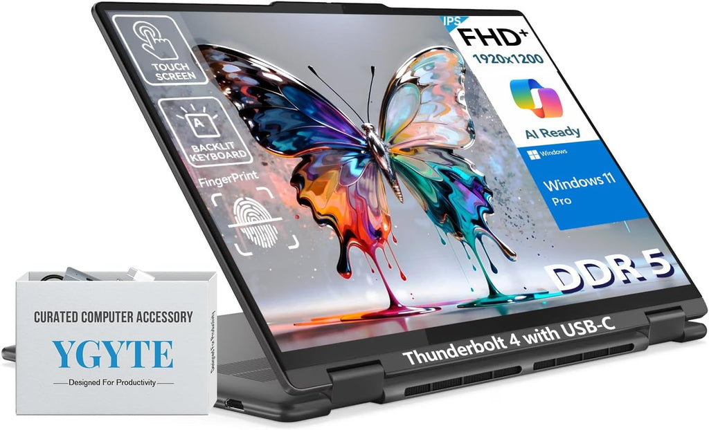 Lenovo Yoga 7i 2 in 1 Laptop Touchscreen, 16' FHD+ 360 Foldable Touch Screen Convertible, Intel Core Ultra 7, Windows 11 Pro Laptop PC, 16GB DDR5 RAM 1TB SSD, Backlit 10-Key, Fingerprint