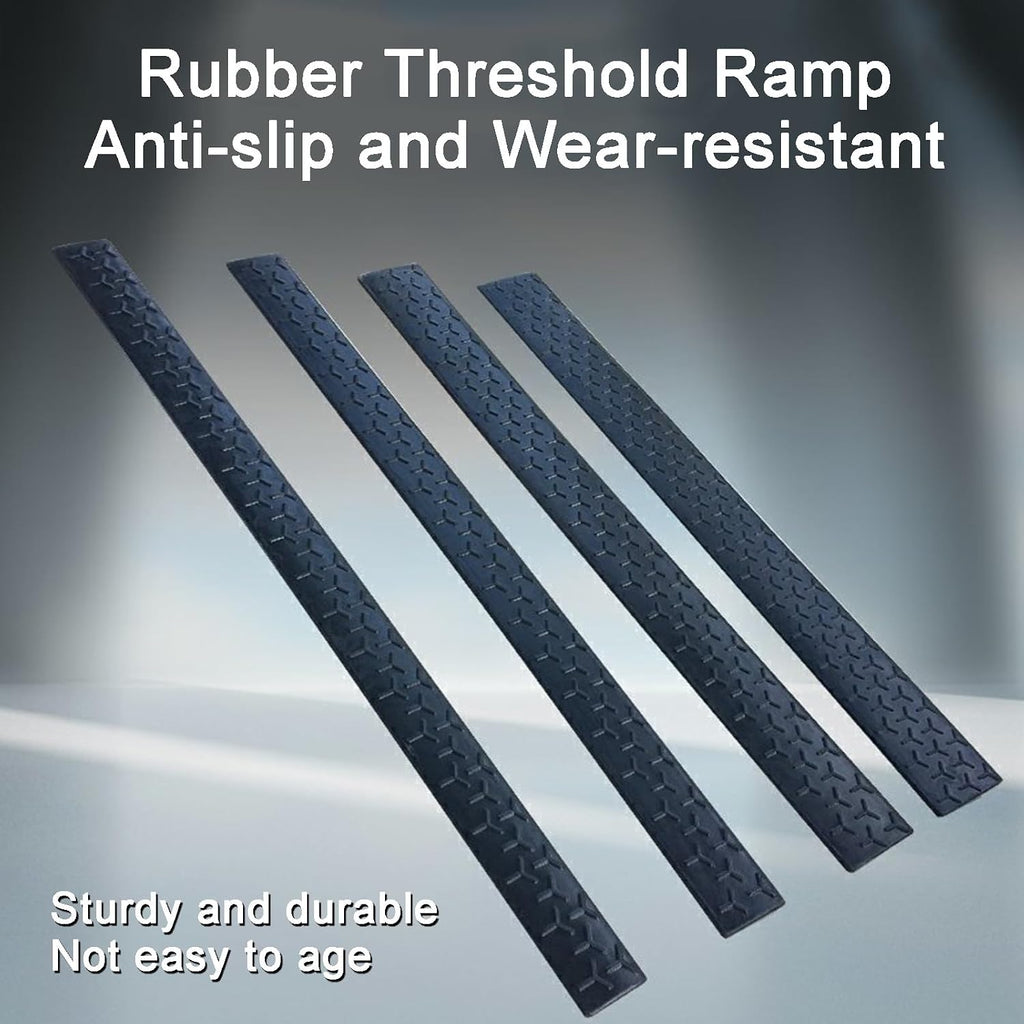 Rubber Curb Ramps Antislip Portable Rise Height Threshold Ramp with Stable Honeycomb Structure for Vehicle Truck(100 * 9 * 3.5cm/39 * 3.5 * 1.4in)