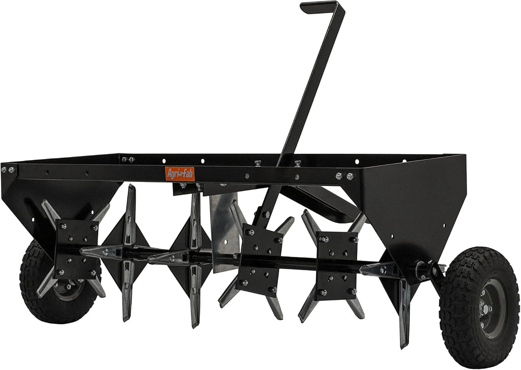 Agri-Fab 45-0518 40' Tow Behind Lawn Plug Aerator with Universal Hitch; Designed to Pull Behind Lawn & Garden Tractors