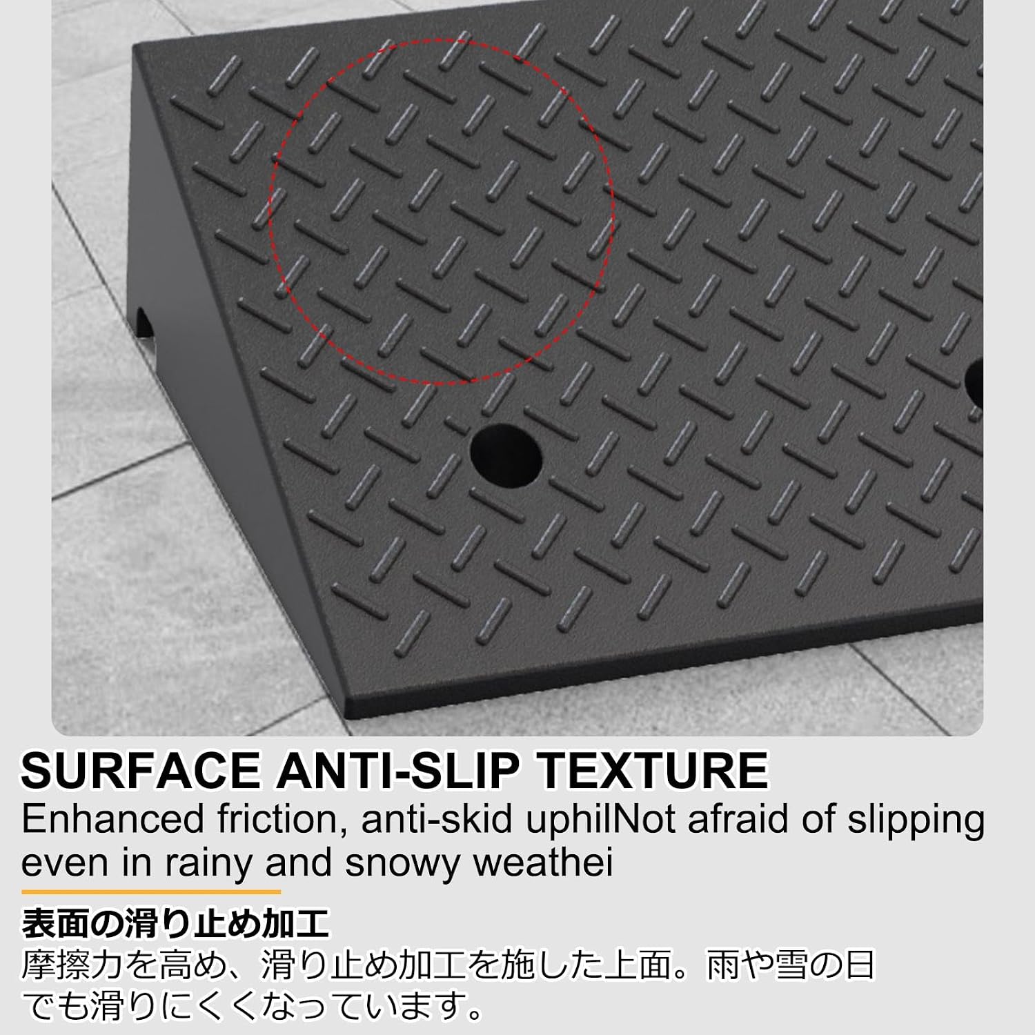 Rubber Curb Ramps,Car Driveway Ramps,Full Range Of Heights,Non-Slip And Wear-Resistant,Strong Load-Bearing Capacity,Suitable For Cars,Door Thresholds,Street Steps(50*50*14cm/19.6*19.6*5.5in)
