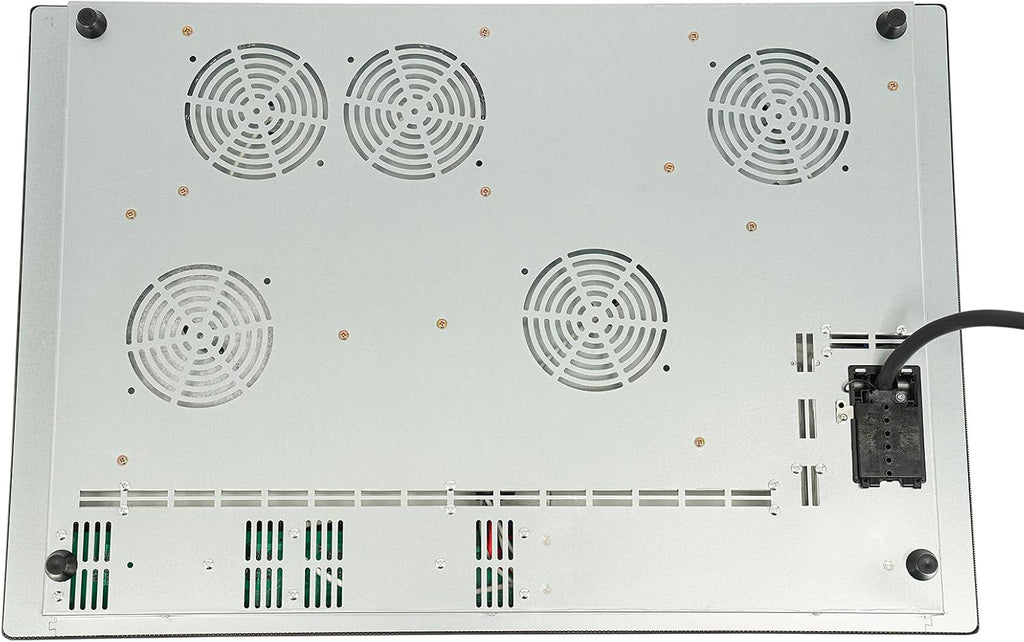 Electric Ceramic Cooktop 4 Burners, 110V Electric Stove Top Firepower Gears Adjustable with LED Display&Child Safety Lock, for Kitchen Hotel Restaurant (4-Burners, C53-M)