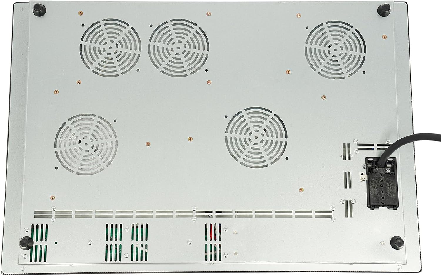 Electric Ceramic Cooktop 4 Burners, 110V Electric Stove Top Firepower Gears Adjustable with LED Display&Child Safety Lock, for Kitchen Hotel Restaurant (4-Burners, C53-M)
