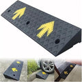 Rubber Curb Ramps Non-Slip Threshold Ramp for Outdoor, Kerb Ramps 3in - 7in Rise Loading Ramp Driveway Ramp for RV, Truck, Loading Dock, 6 Ton. Capacity (Color : Black, Siz