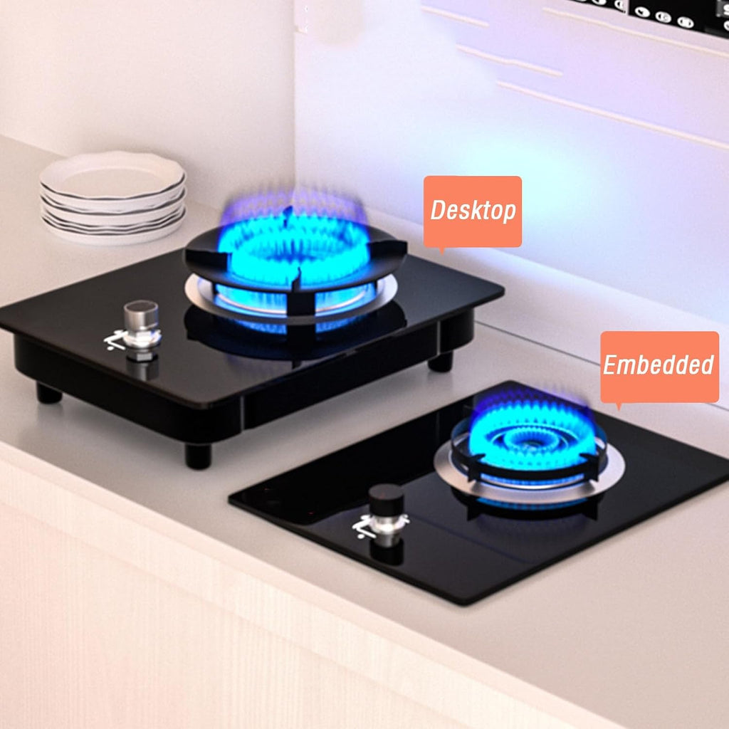 1 Burner Propane Stove,Portable Gas Stove,Max 14330.4BTU Tempered Glass with Pulse Electronic Ignition for Indoor Kitchen and Apartment (Color : NG)