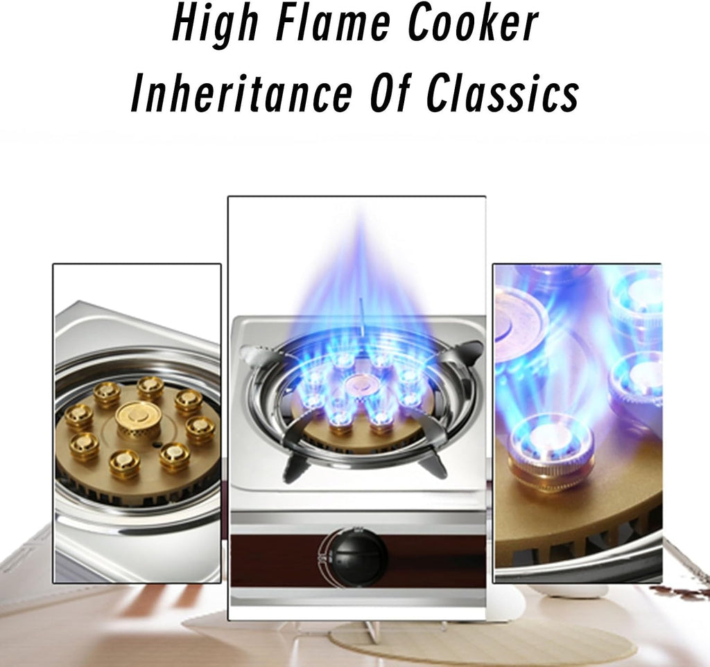 Portable Gas Stove,Cassette Stove,Max 23884BTU Single Burner Cassette Stove Piezo-Ceramic Ignition for Car Travel Home and Apartment (Color : NG)