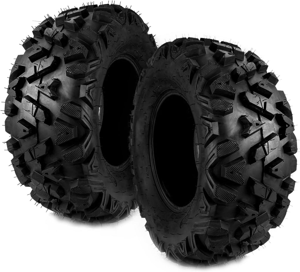 KAX 26x9-12 ATV UTV 26x9x12 ATV Mud All Terrain Tire 6PLY,Go Kart Tubeless Tire,Four Wheeler SET of 2