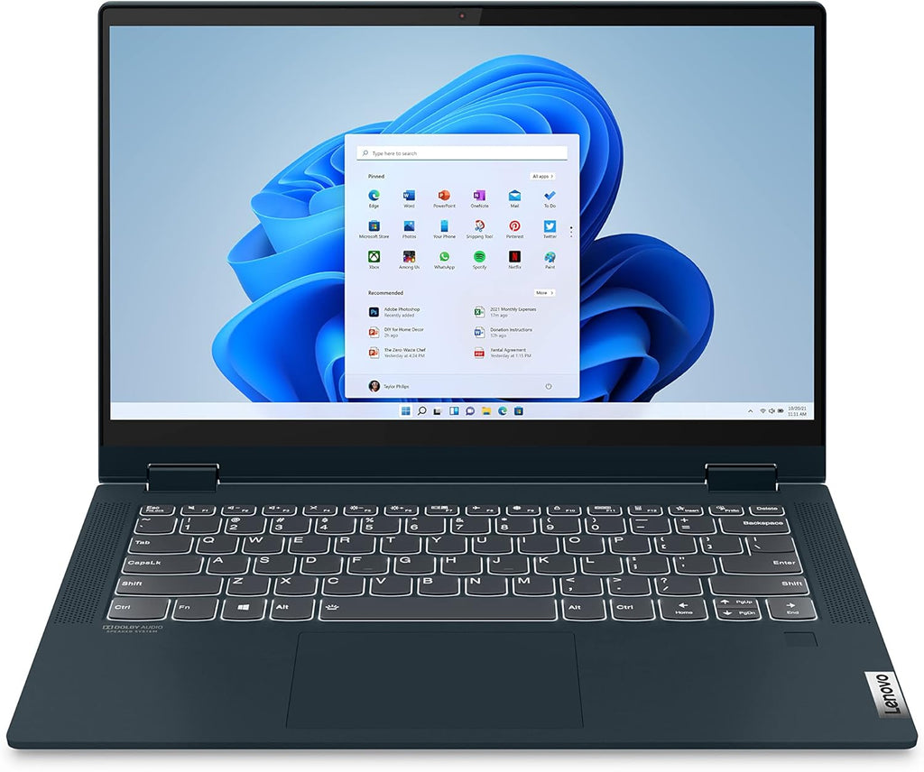 Lenovo Flex 5 Laptop, 14.0' FHD Touch Display, AMD Ryzen 5 5500U, 16GB RAM, 256GB Storage, AMD Radeon Graphics, Windows 11 Home, Graphite Grey