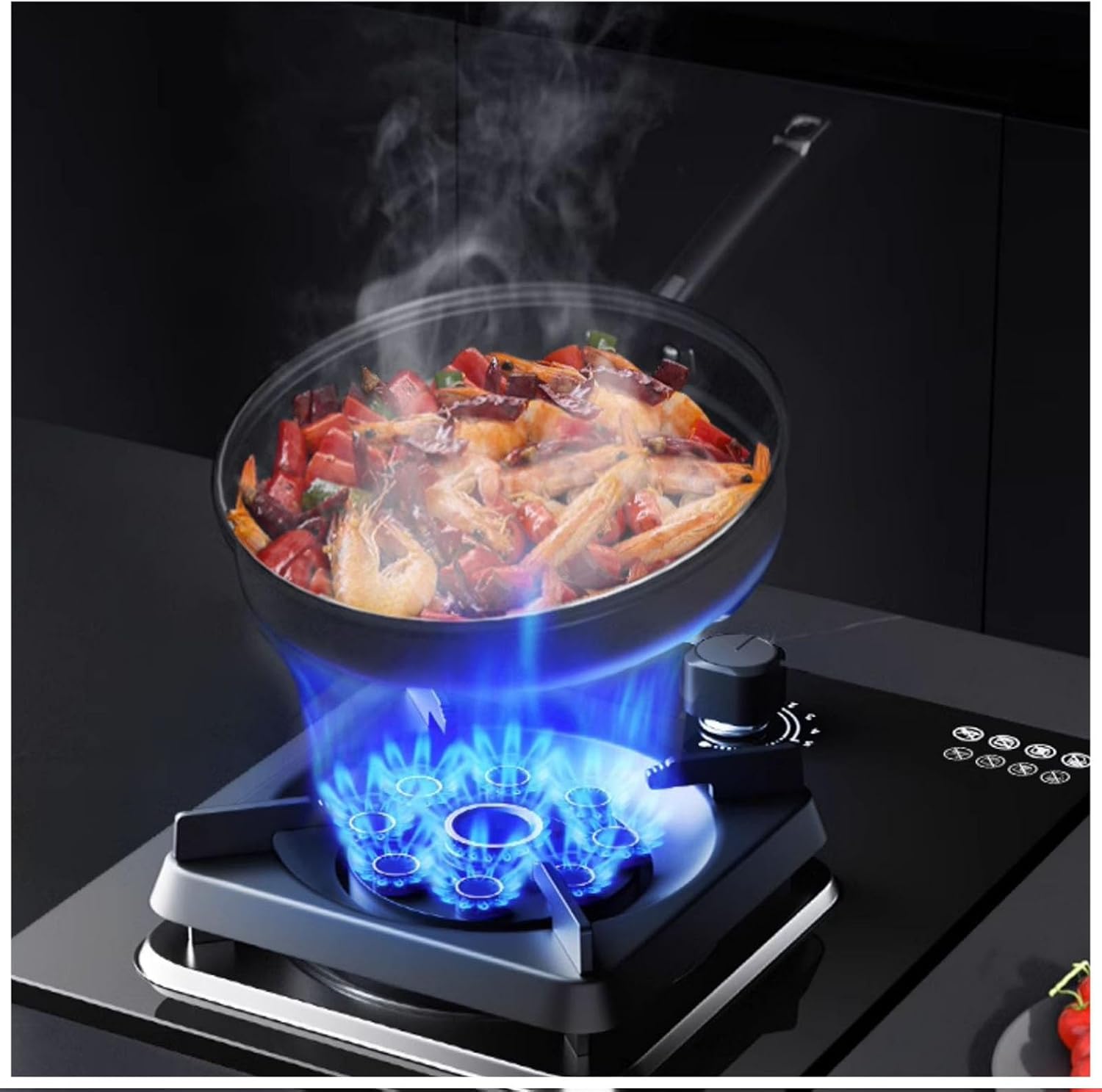 Single Burner Propane Stove,Propane Gas Stove,Desktop Embedded Dual Use,Max 17742.4BTU with Pulse Electronic Ignition Suitable for Apartments Kitchens and More (Color : Style 1, Size : NG)
