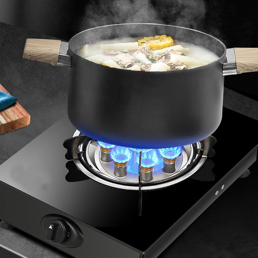 Single Burner Gas Stove,Glass Copper Cover Gas Stove with High Flameout Protection Function,for Tailgating, Seafood Boil,Home Brewing