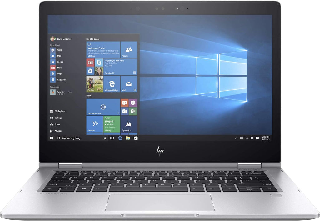 HP Elitebook X360 1030 G2 13.3' Flip Design Notebook, Windows, Intel Core i5 2.6 GHz, 8 GB RAM, 256 GB SSD , Silver (1BS97UT#ABA) (Renewed)
