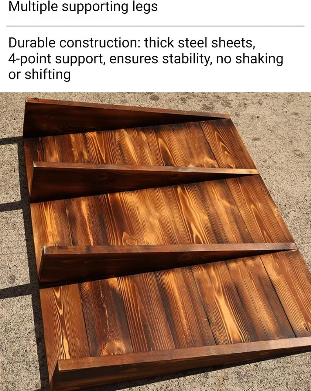Wood Ramp for Doorways, Can Be Spliced Curb Threshold Ramps, Rise Entry Ramp for Home Steps(1/1.6FT(Color1,20x20x4in)