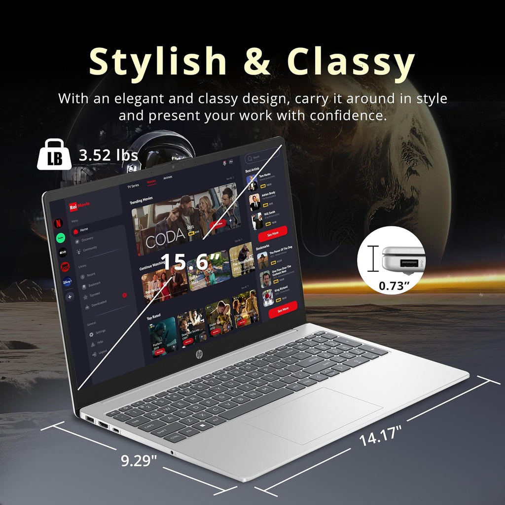 HP Pavilion 15.6' HD Touchscreen Laptop, Intel i3-1215U, 32GB RAM, 1.16TB Storage(1TB SSD+160GB Docking Station Set), Intel UHD Graphics, Num Pad, HD Camera, Fast Charge, Wi-Fi 6E, Win 11, Silver