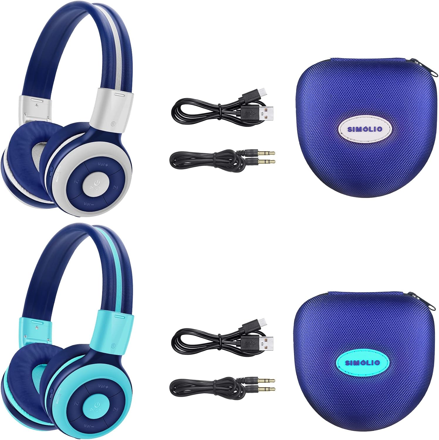 SIMOLIO Wireless IR Headphones for Car DVD and Bluetooth Headphones for Kids, Infrared Headphones Compatible with Honda Odyssey & uConnect VES & Dodge Grand Caravan & Chevy Suburban 2006-2022