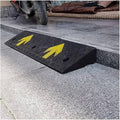 Threshold Ramp Wheelchair Ramp Rubber Speed Bump Non-Slip Wheelchair Ramp Heavy Duty Portable Threshold Ramp for Driveway/Loading Dock/Pedestrian Scooter Ramp Anti-Slip (Size : 13cm/5.1in)