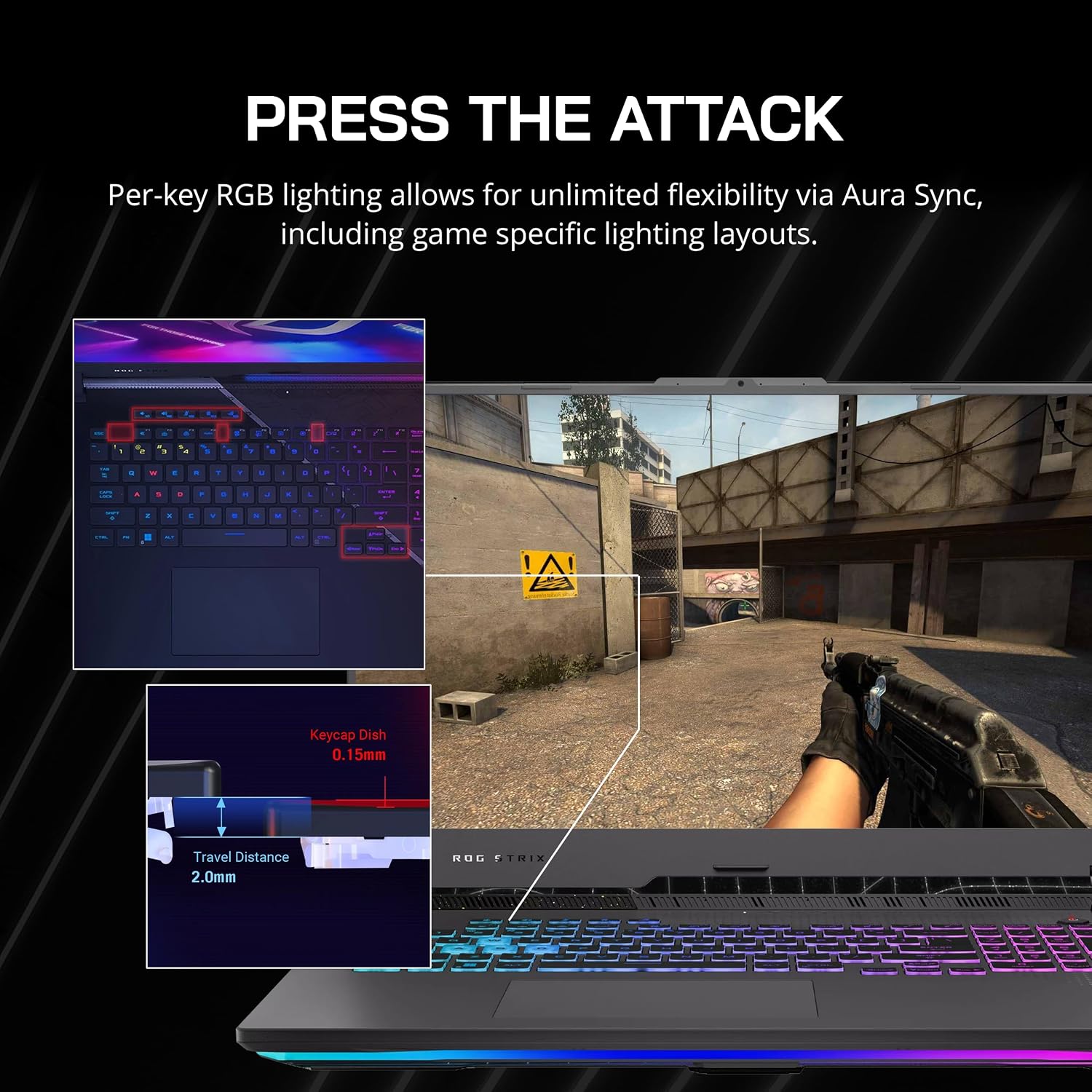 ASUS ROG Strix G17 Gaming Laptop, 17.3' QHD 240Hz Display, AMD Ryzen 9 7845HX, GeForce RTX 4060, 32GB DDR5 RAM, 1TB PCIe SSD, RGB Backlit Keyboard, Win 11 Pro, Gray, 32GB Hotface USB Card (Renewed)