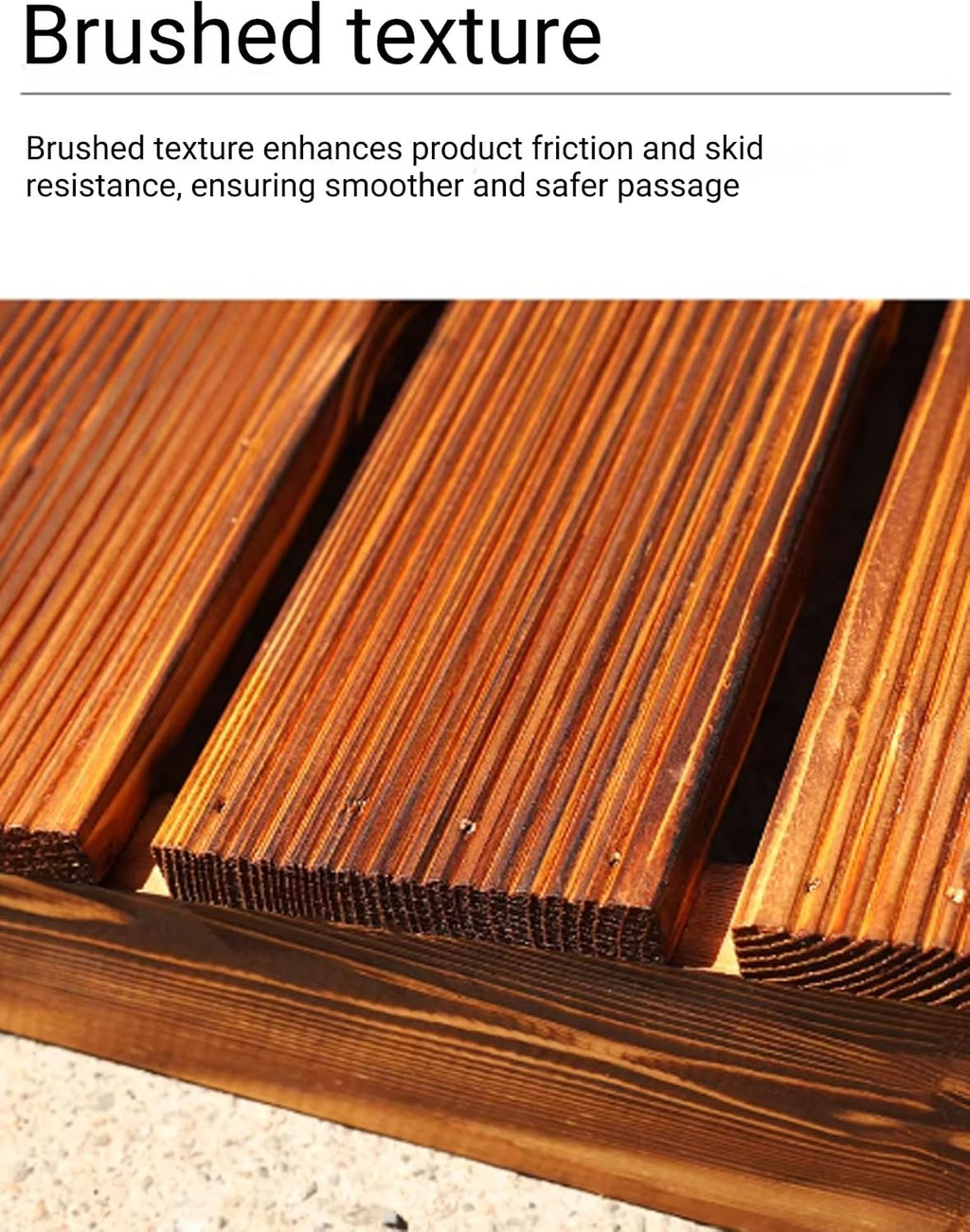 Wood Ramp for Doorways, Can Be Spliced Curb Threshold Ramps, Rise Entry Ramp for Home Steps(1/1.6FT(Color2,20x20x4in)