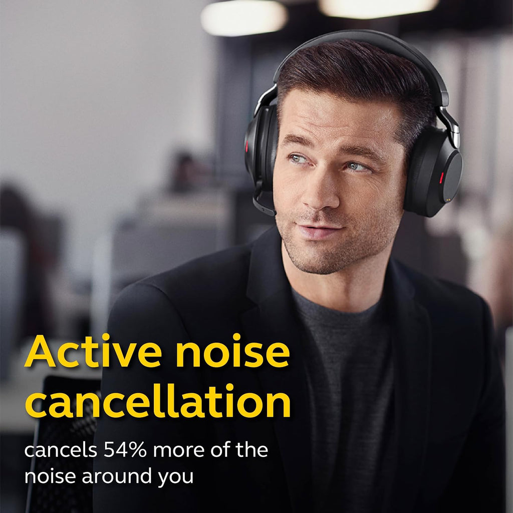 Jabra Evolve2 85 - USB-A UC Stereo - Black Wireless Headset/Music Headphones Black