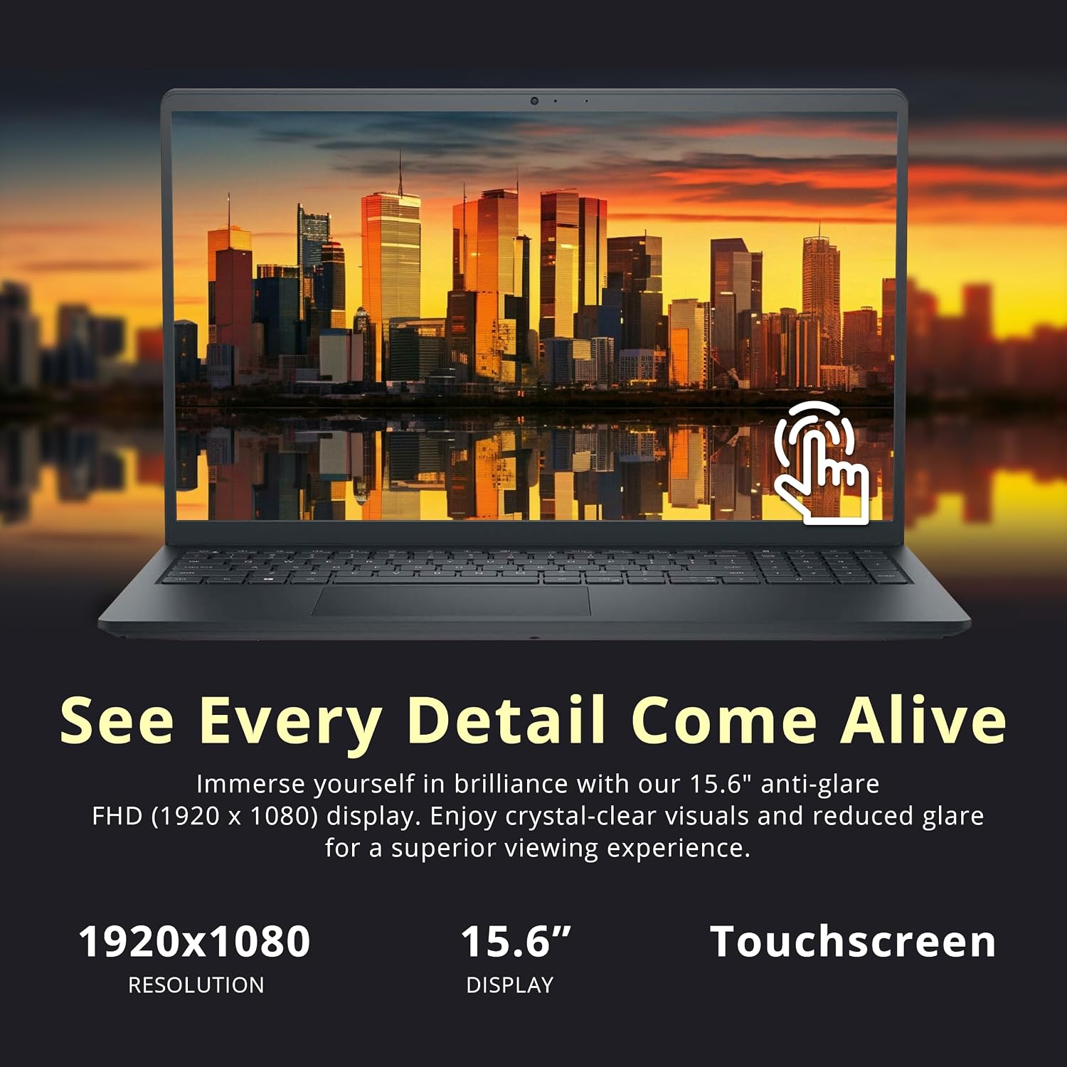 Dell Inspiron 15.6' FHD Touchscreen Laptop, Intel i7-1355U, 64GB RAM, 3TB Storage (2TB SSD+1TB Docking Station Set), Intel UHD Graphics, Numeric Keypad, 720p Webcam, Wi-Fi 6, Win 11 Pro, Black