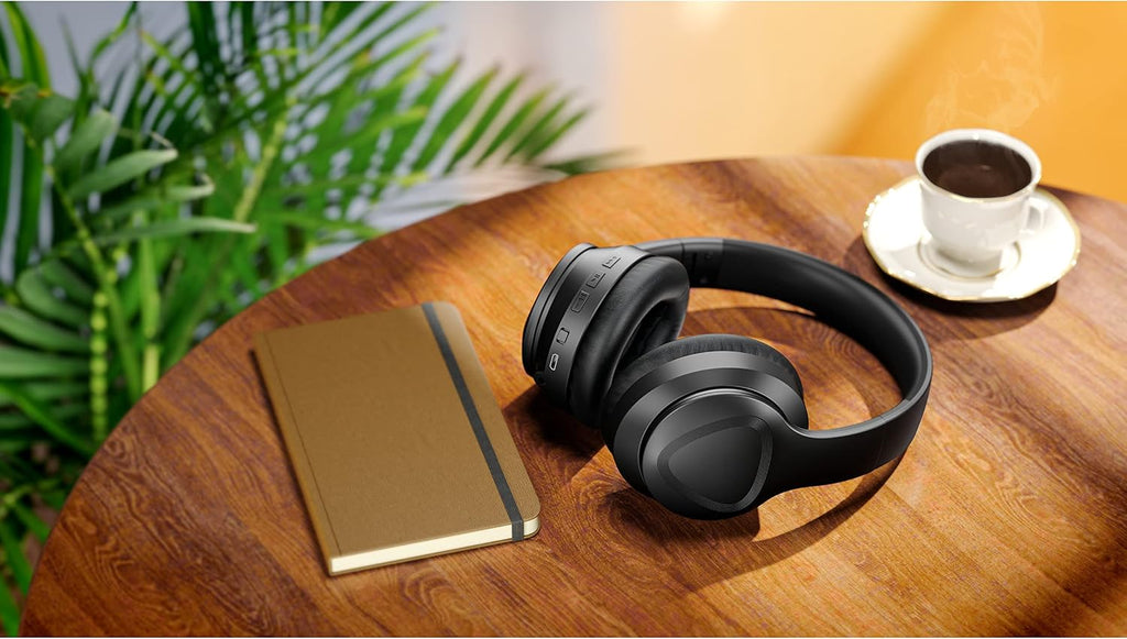 Saramonic SR-BH600 | Wireless Bluetooth 5.0 ANC Noise-Cancelling Over the Ear Headphones with 40mm Drivers and Leather Earpads