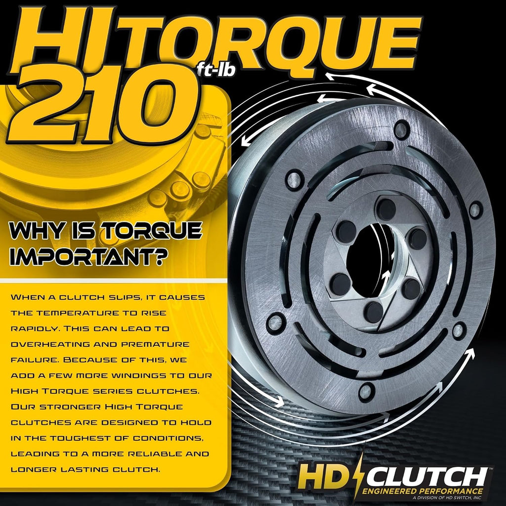 HD Switch BIGBearing HiTorque 210ftlb Billet Pulley Blade Clutch 2721337 & 20A PTO Switch 2721505 fits Bobcat Predator Predator Pro ProCat Pro Cat ZT 5218-65 5218-165 5218-225 Bunton Ryan Ransomes