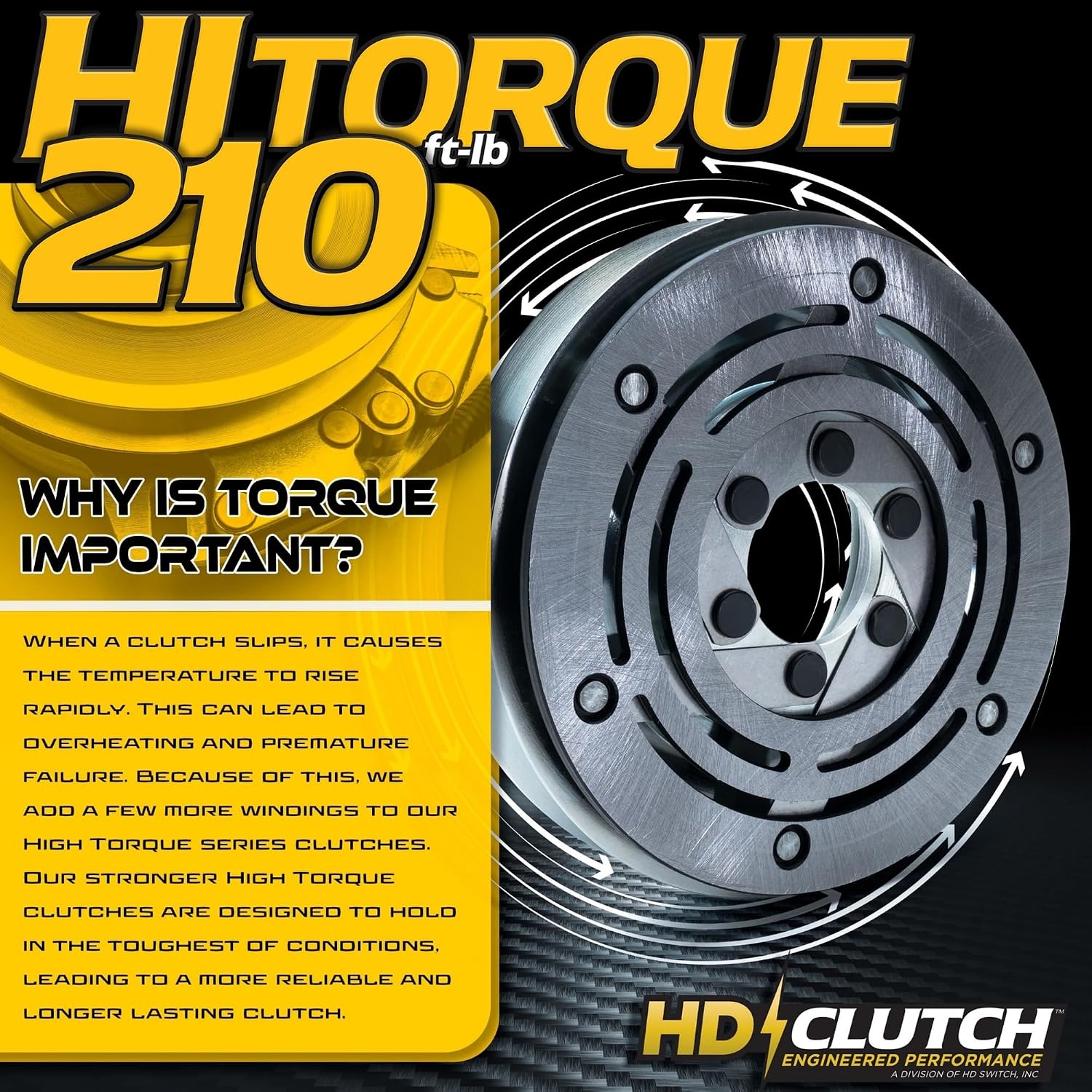 HD Switch BIGBearing HiTorque 210ftlb Billet Pulley Blade Clutch 2721337 & 20A PTO Switch 2721505 fits Bobcat Predator Predator Pro ProCat Pro Cat ZT 5218-65 5218-165 5218-225 Bunton Ryan Ransomes