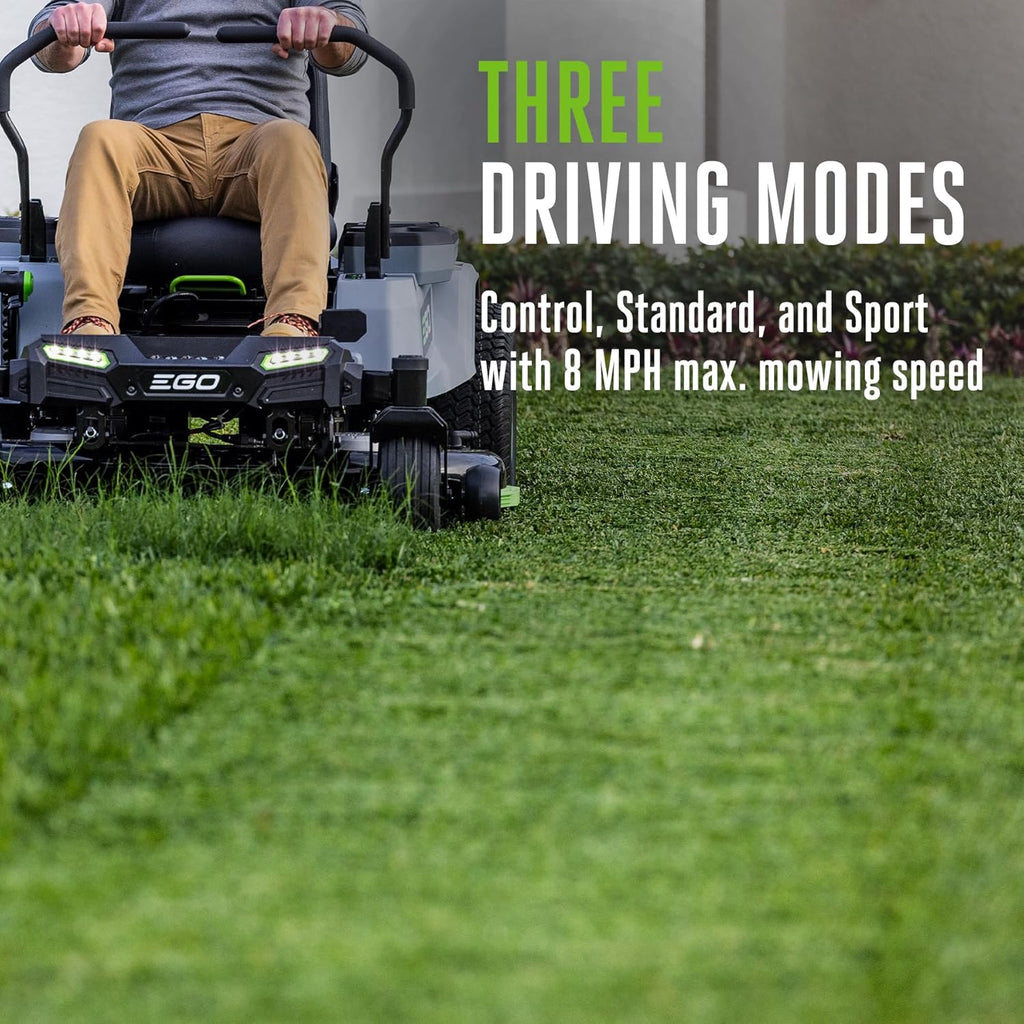EGO POWER+ Z6 Zero Turn Riding Lawn Mower, 42' Deck, Includes (6) 56V 6.0Ah Batteries and 880W Charger - ZT4214L