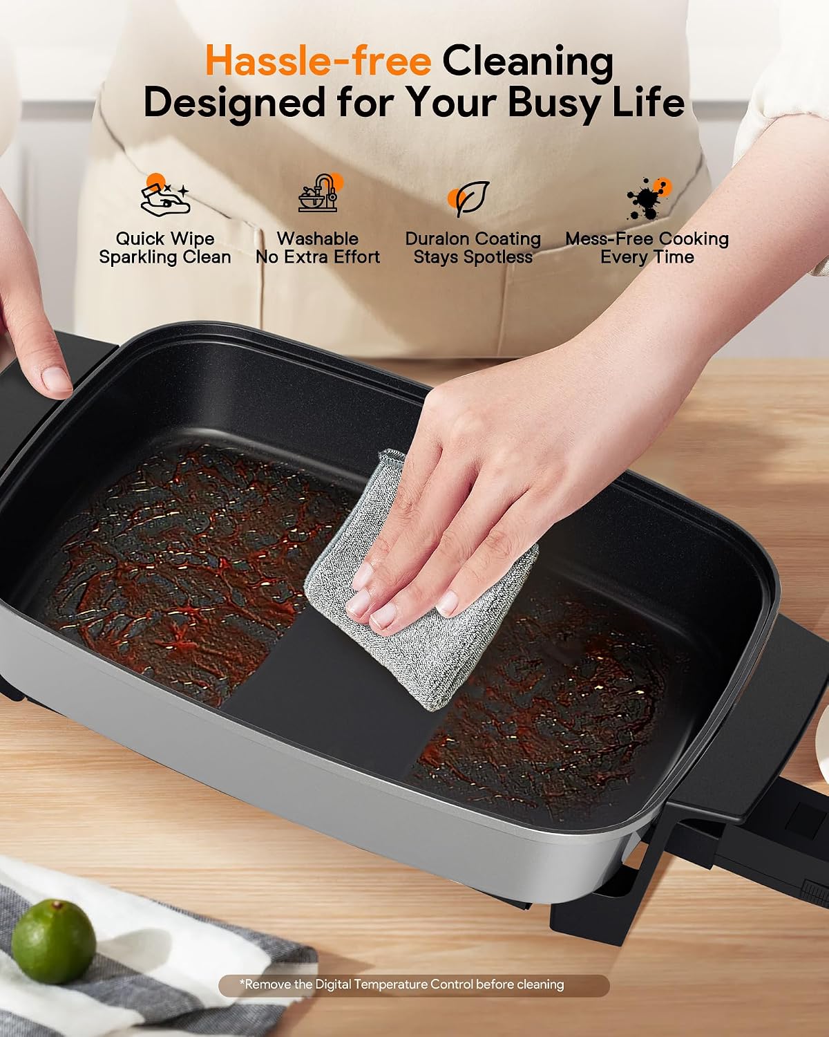 Nuwave Medley XL Digital Electric Skillet, Family Size Griddle w/Glass Lid, 2025 New & Improved Precision Heating, 100°-425°F, PFAS Free G11 Nonstick Ceramic Coating, Portable Hot Plate, 7qt Capacity