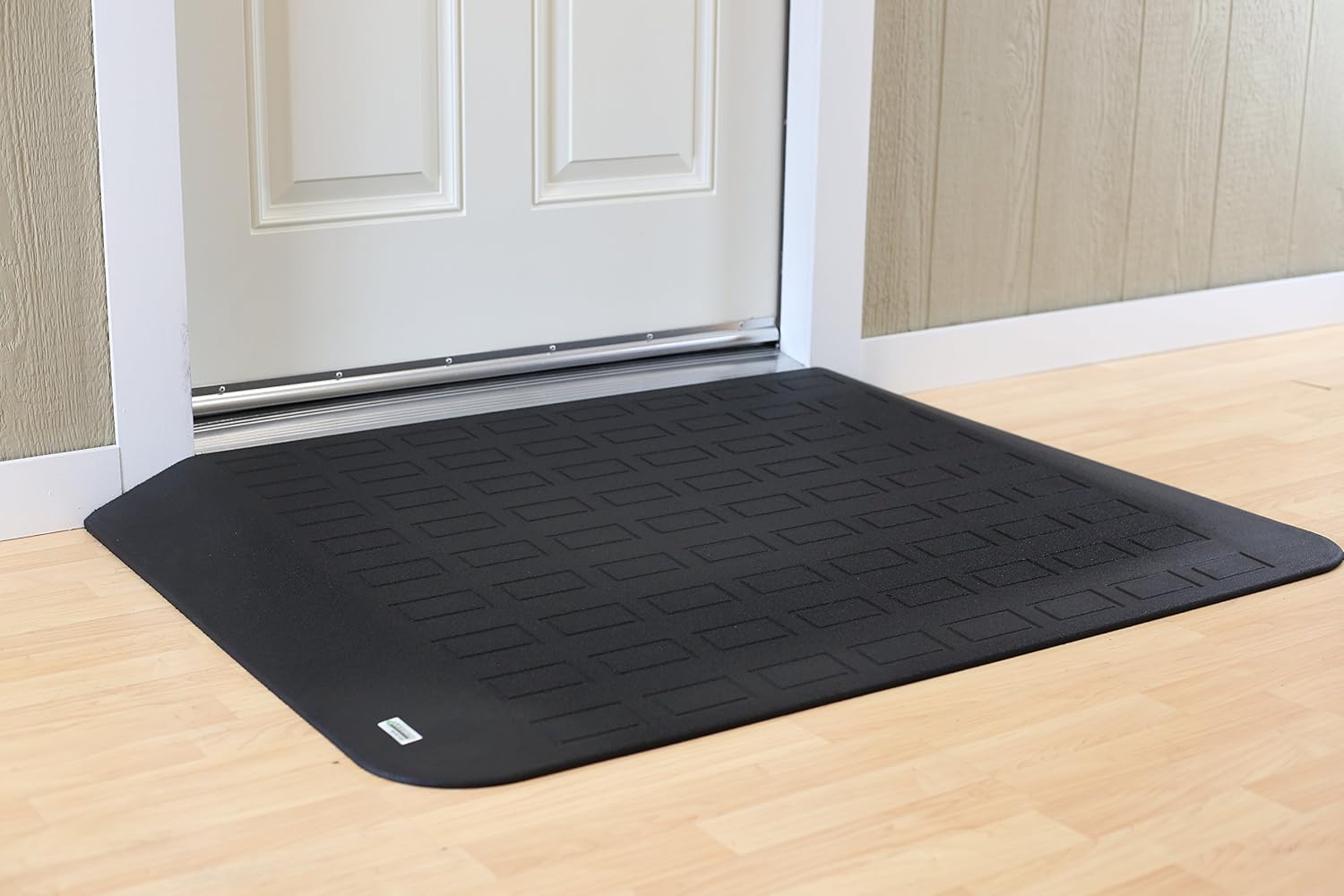 SafePath EZ Edge Rubber Threshold Ramps for Doorways, Scooter and Wheelchair Ramp, Door Entry Ramp, Non Slip Surface Threshold Ramp, ADA Compliant Ramps, Made in USA - 2-1/2' H x 30' D x 46' L