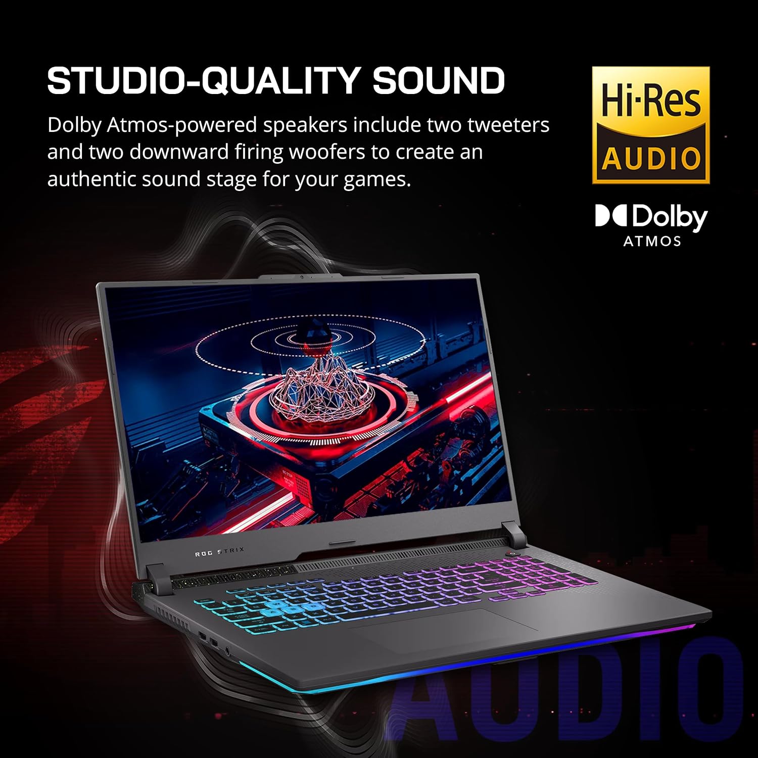ASUS ROG Strix G17 Gaming Laptop, 17.3' QHD 240Hz Display, AMD Ryzen 9 7845HX, GeForce RTX 4060, 32GB DDR5 RAM, 1TB PCIe SSD, RGB Backlit Keyboard, Win 11 Pro, Gray, 32GB Hotface USB Card (Renewed)