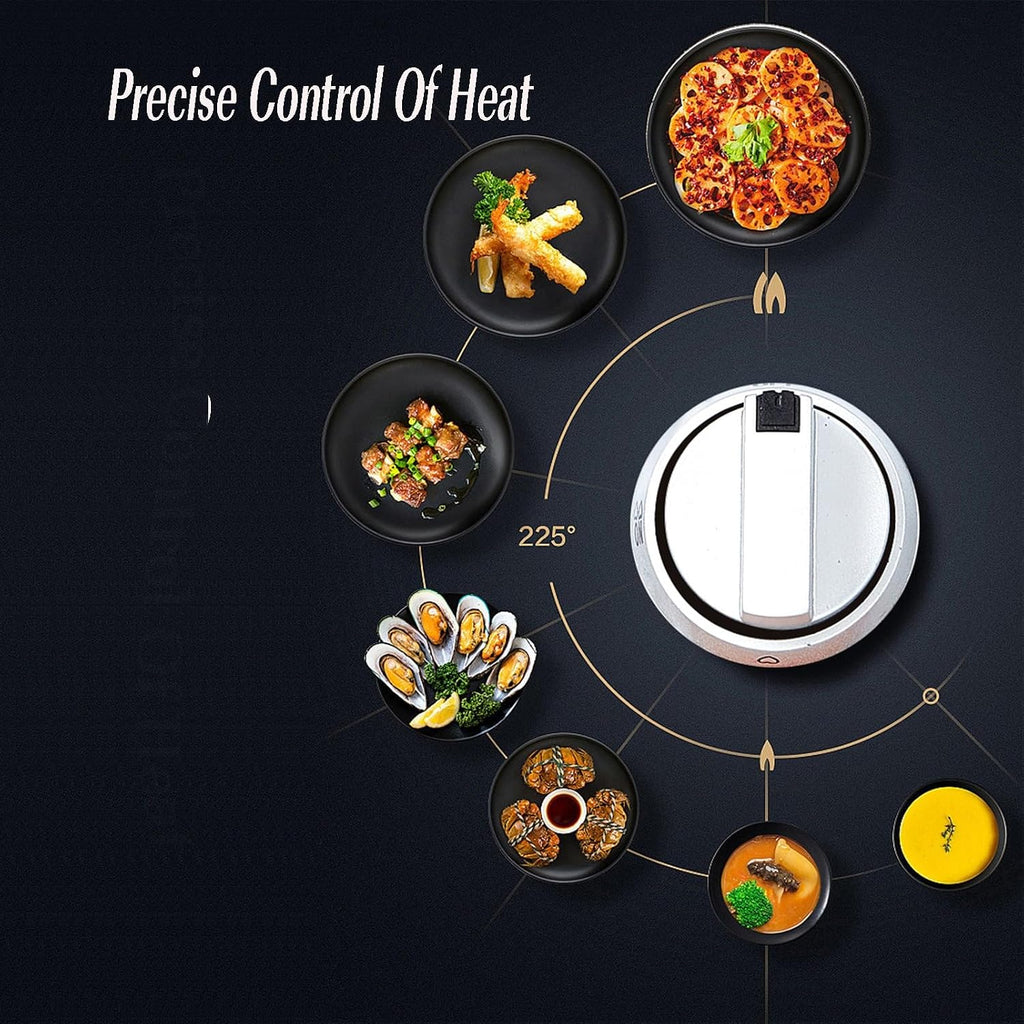 Single Burner Gas Stove,Energy-Gathering Direct-fire Bottled Liquefied Gas with Flameout Protection, Stainless Steel,Ideal for Kitchens,Apartments