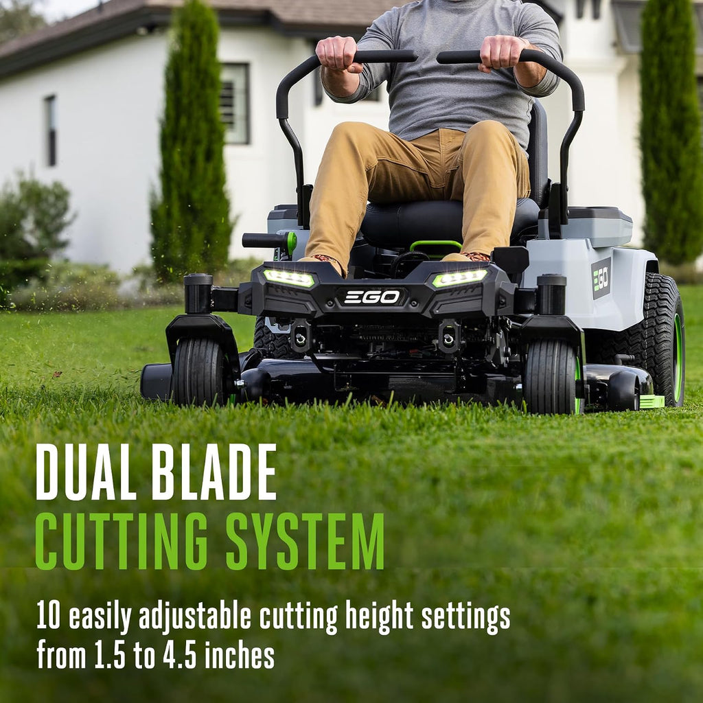 EGO POWER+ Z6 Zero Turn Riding Lawn Mower, 42' Deck, Includes (6) 56V 6.0Ah Batteries and 880W Charger - ZT4214L