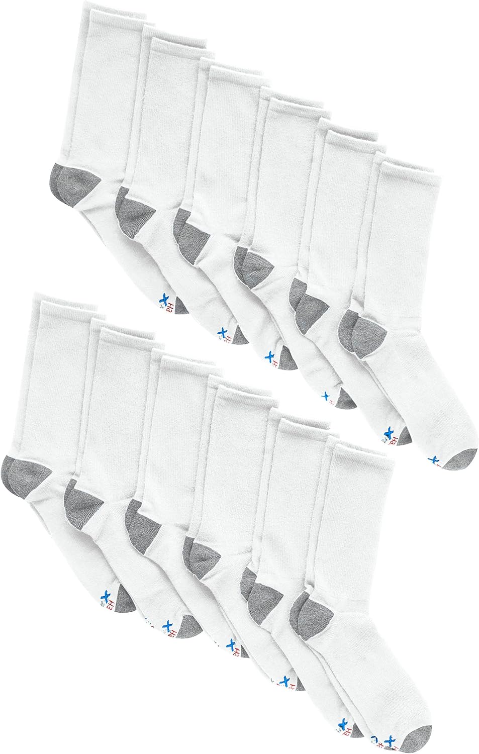 Hanes Men's Socks, Active Cool X-temp Lightweight Moisture-wicking Cushioned Ankle, Crew and No Show, 12 and 14 Pair Packs
