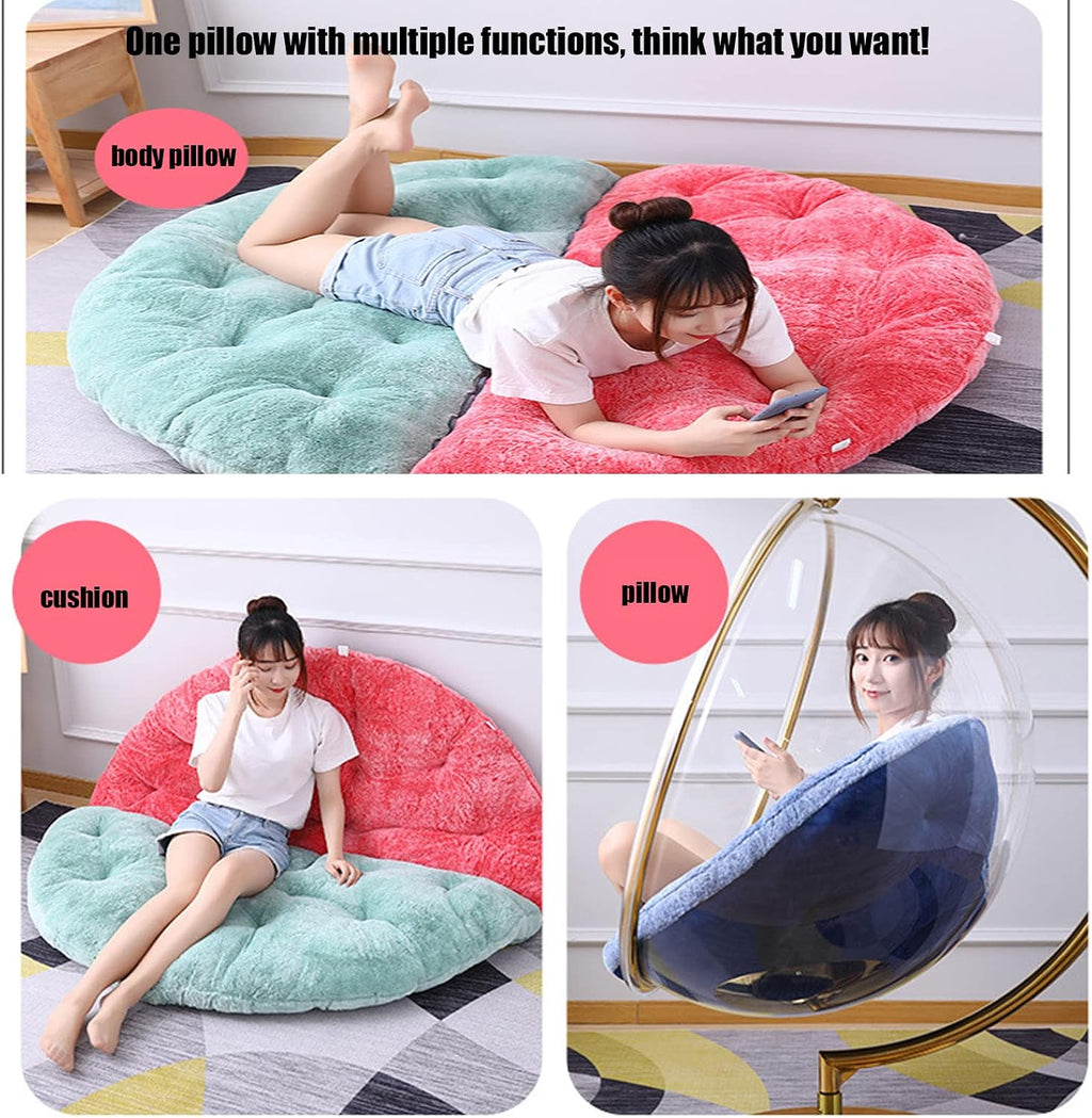 HUHJYUGE Swing Chair Cushion Seat Pads, Hanging Chair Cushion Only, Hanging Hammock Chair Cushion, Replacement, Not-Slip, Foldable, Skin-Friendly, for Indoor Outdoor Courtyard